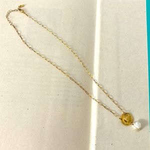 CHAN  LUU  - PENDANT NECKLACE WHITE PEARL